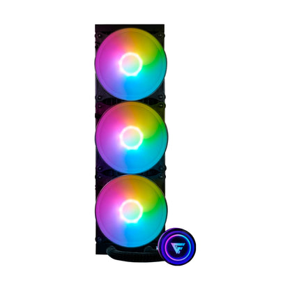 Sistema de Enfriamiento Líquido GAME FACTOR LQG700 RGB de 360 mm con 3 Ventiladores de 120 mm (LQG700-BK)