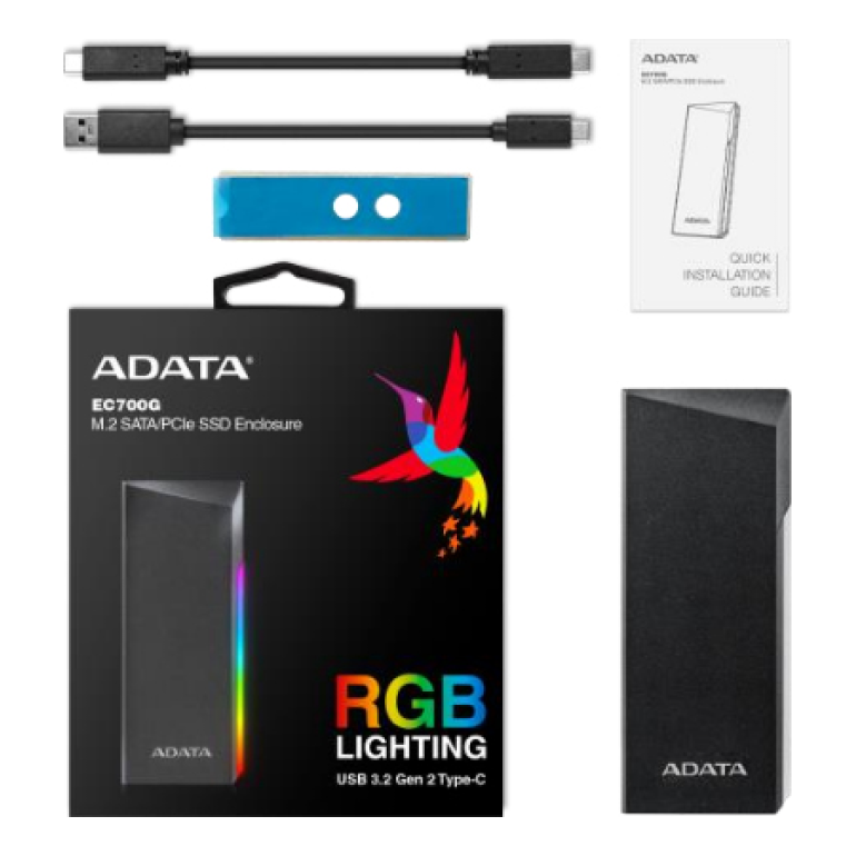 Gabinete de Unidad de Estado Solido ADATA AEC700GU32G2-CGY