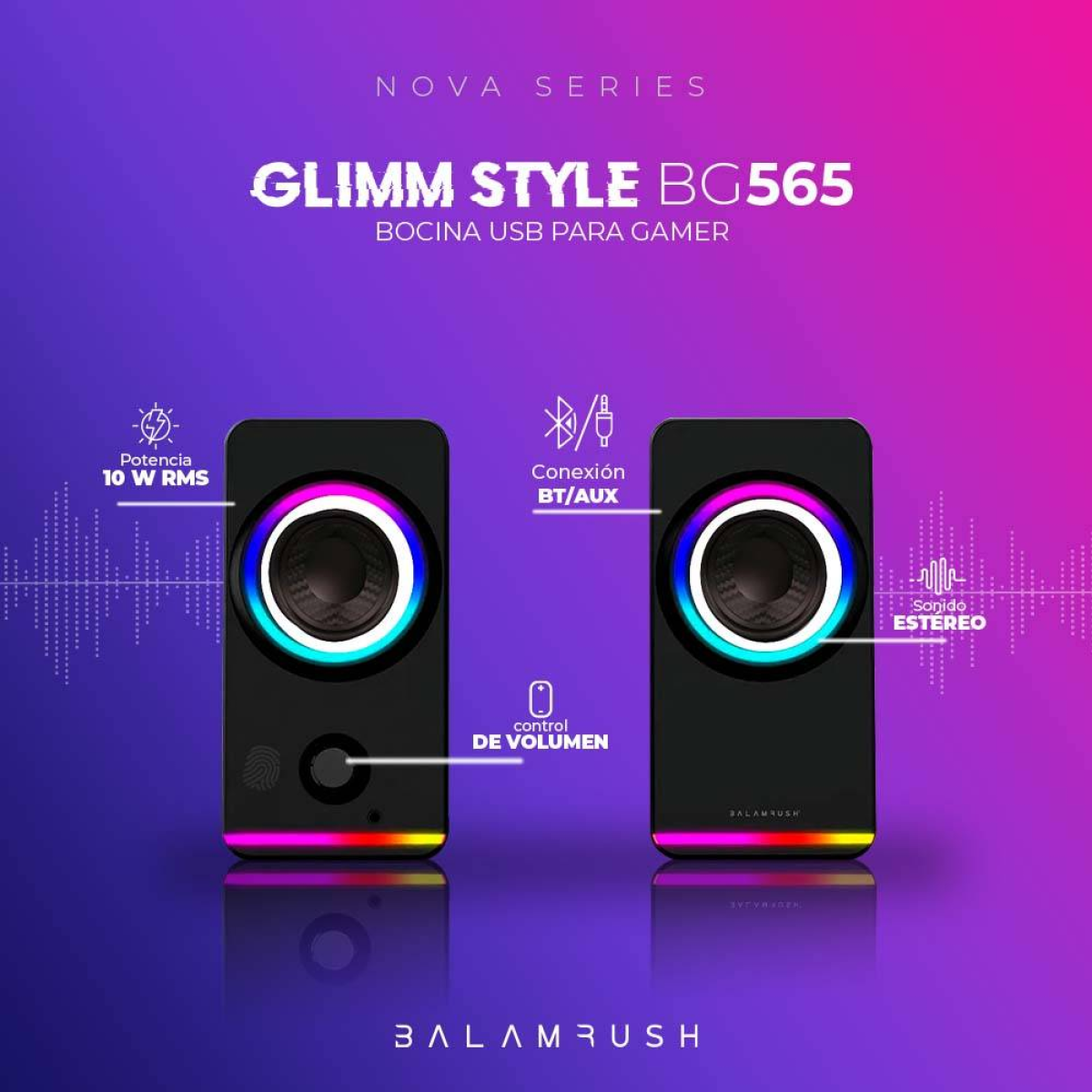 Bocinas Gaming Balam Rush BG565