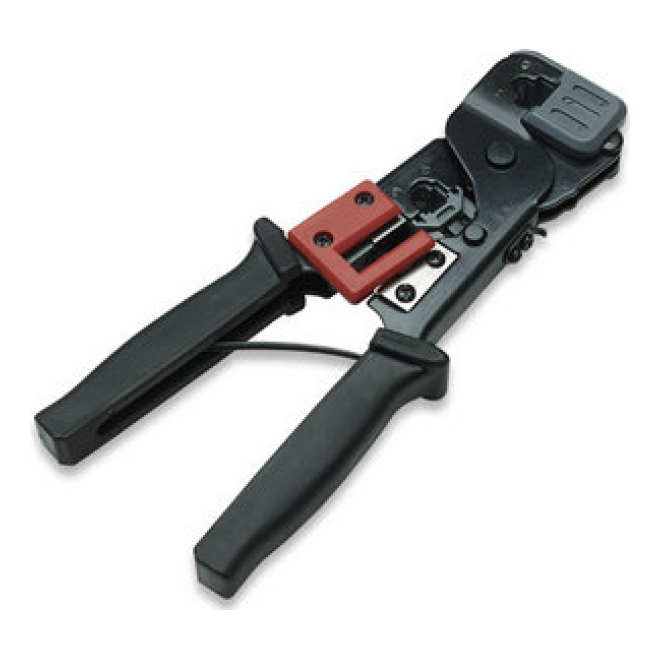 Pinza Crimpeadora INTELLINET para RJ45 Negro (210836)