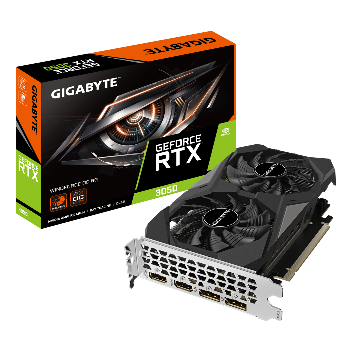 Tarjeta de Video GIGABYTE GV-N3050WF2OC-6GD