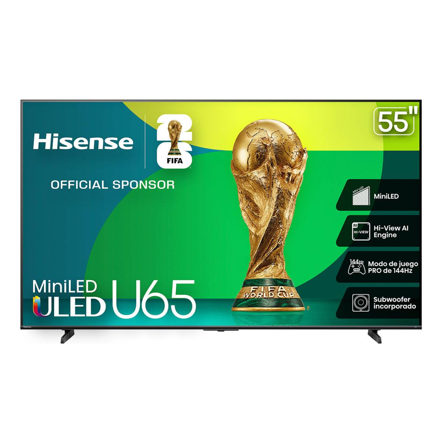 Televisión  Hisense 55U65QFM