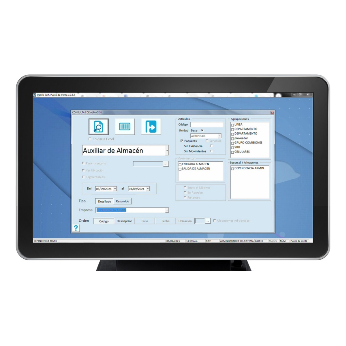 Software PACIFIC SOFT Punto de Venta para Autoservicios (SF020)