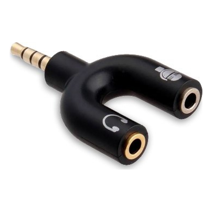 Adaptador Stereo 3.5 mm Macho a Dual 3.5 mm H BROBOTIX 181802-2