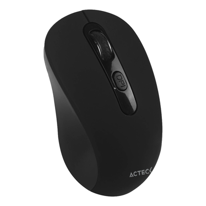Mouse ACTECK MI215 inalámbrico 2.4 GHz óptico 1600 DPI 3 botones silencioso Negro (AC-933445)