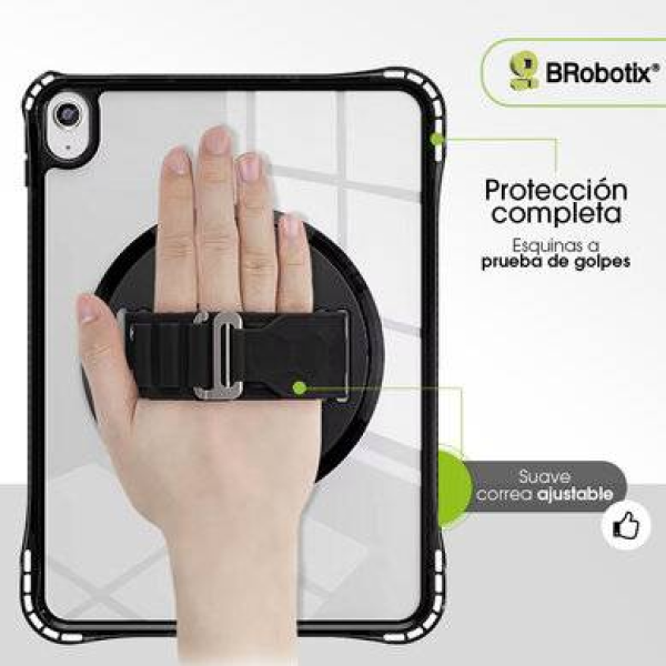 Funda para Tablet BROBOTIX para Ipad con Giro de 360° con Correa de 11 pulgadas (406122)