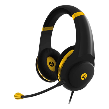 Auriculares Gaming 4Gamers XP-GOLDBLK-M-4G