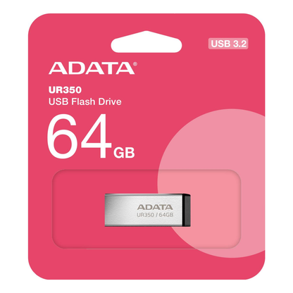 Memoria USB ADATA UR350 64 GB USB 3.2 Gen 1 (UR350-64G-RSR/BK)