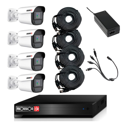 Kit de Videovigilancia PROVISION-ISR PAK4LIGHTCC2MP-28