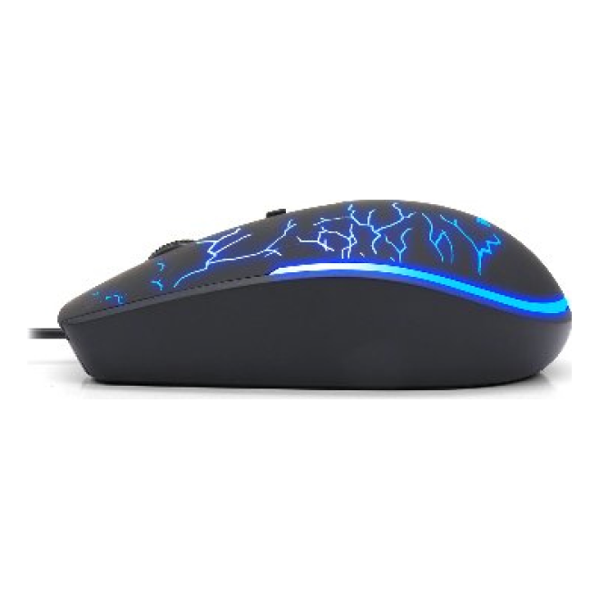Mouse Gaming BROBOTIX USB Iluminado USB 1600 DPI RGB Negro (263946)