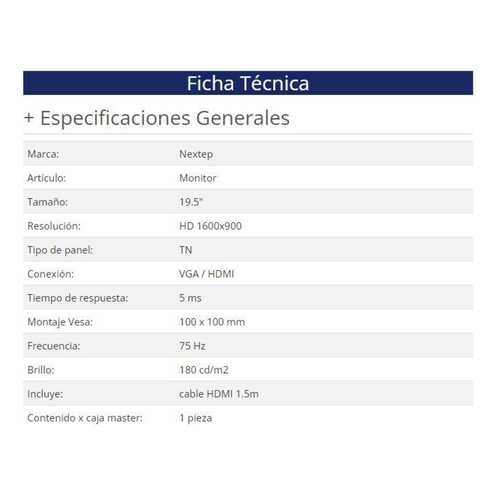 Monitor Nextep NE-720