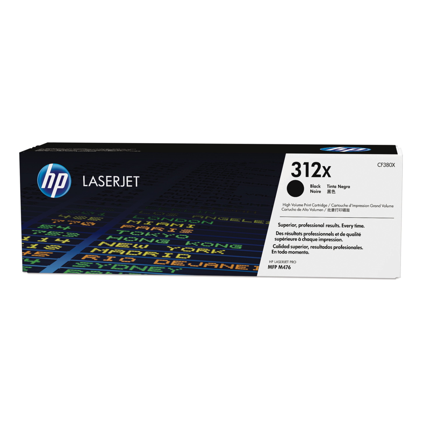 Tóner HP Original 312X Negro – Para LaserJet Pro MFP M476, Color LaserJet Pro MFP M476, LaserJet Pro 400 (CF380X)