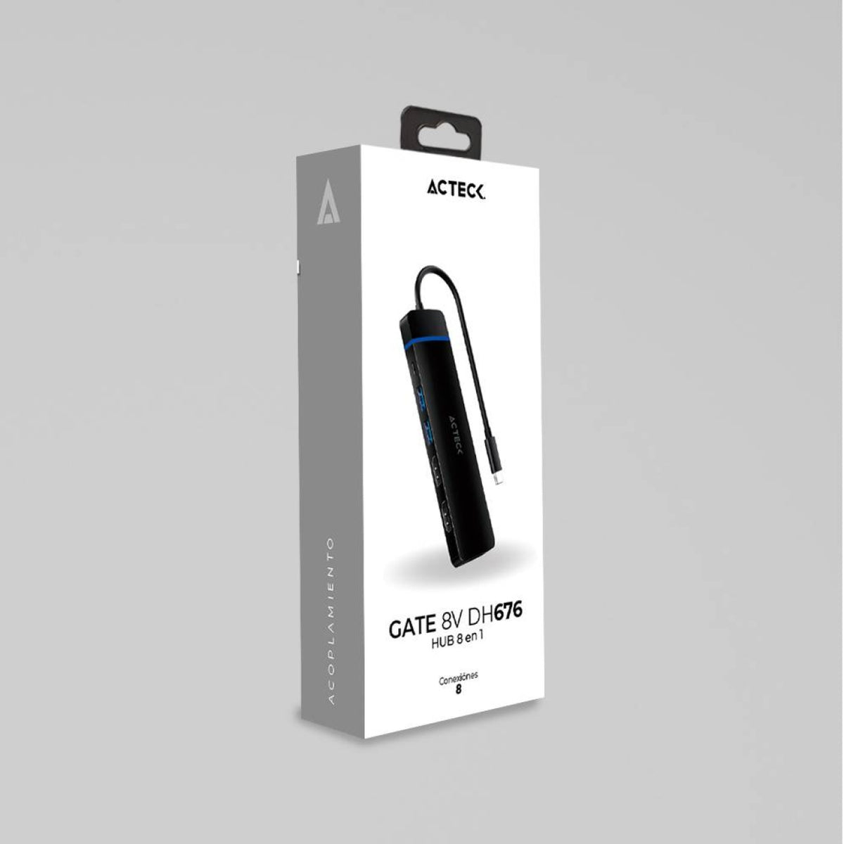 Hub USB ACTECK DH676 3.0 GATE 8V DH676 ACTECK Elite Series Hub 8 en 1 (AC-936477)