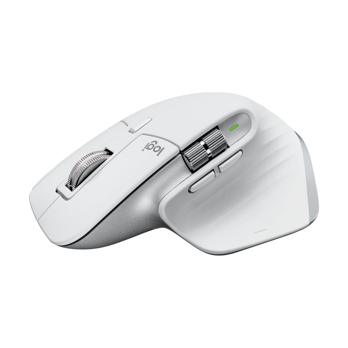 Mouse Logitech MX MASTER 3S Bluetooth/2.4 GHz óptico 8000 DPI 7 botones silencioso Plata, Blanco (910-006562)