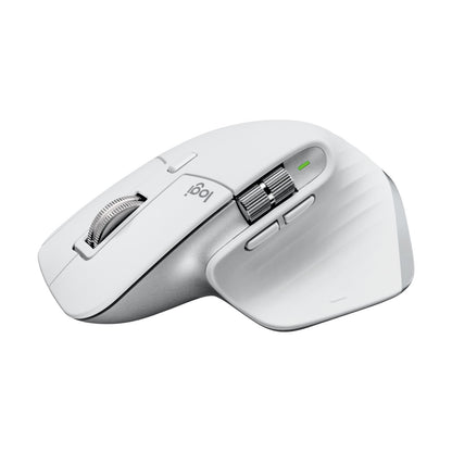 Mouse Logitech MX MASTER 3S Bluetooth/2.4 GHz óptico 8000 DPI 7 botones silencioso Plata, Blanco (910-006562)