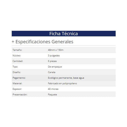 Cinta de empaque Nextep NE-605C