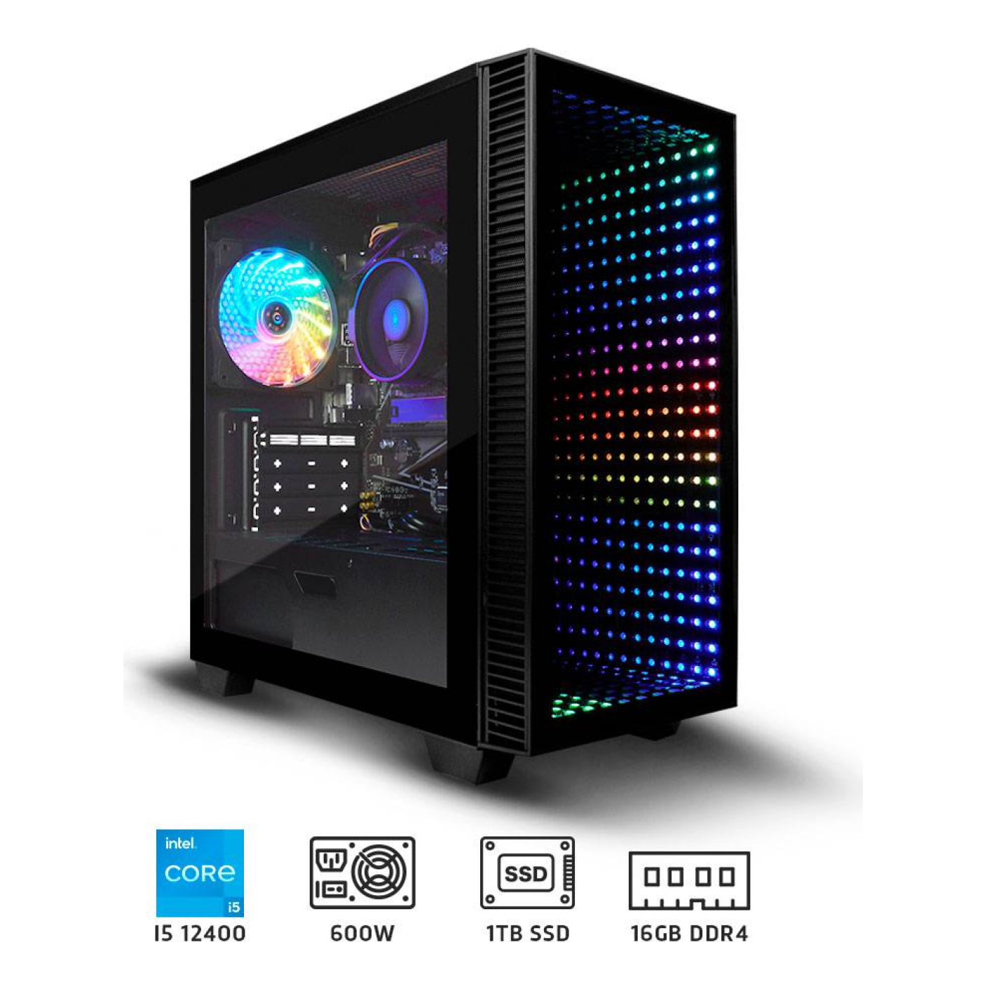 Pcs de Escritorio Gaming VORAGO CSG560 I5 12400-TR-11