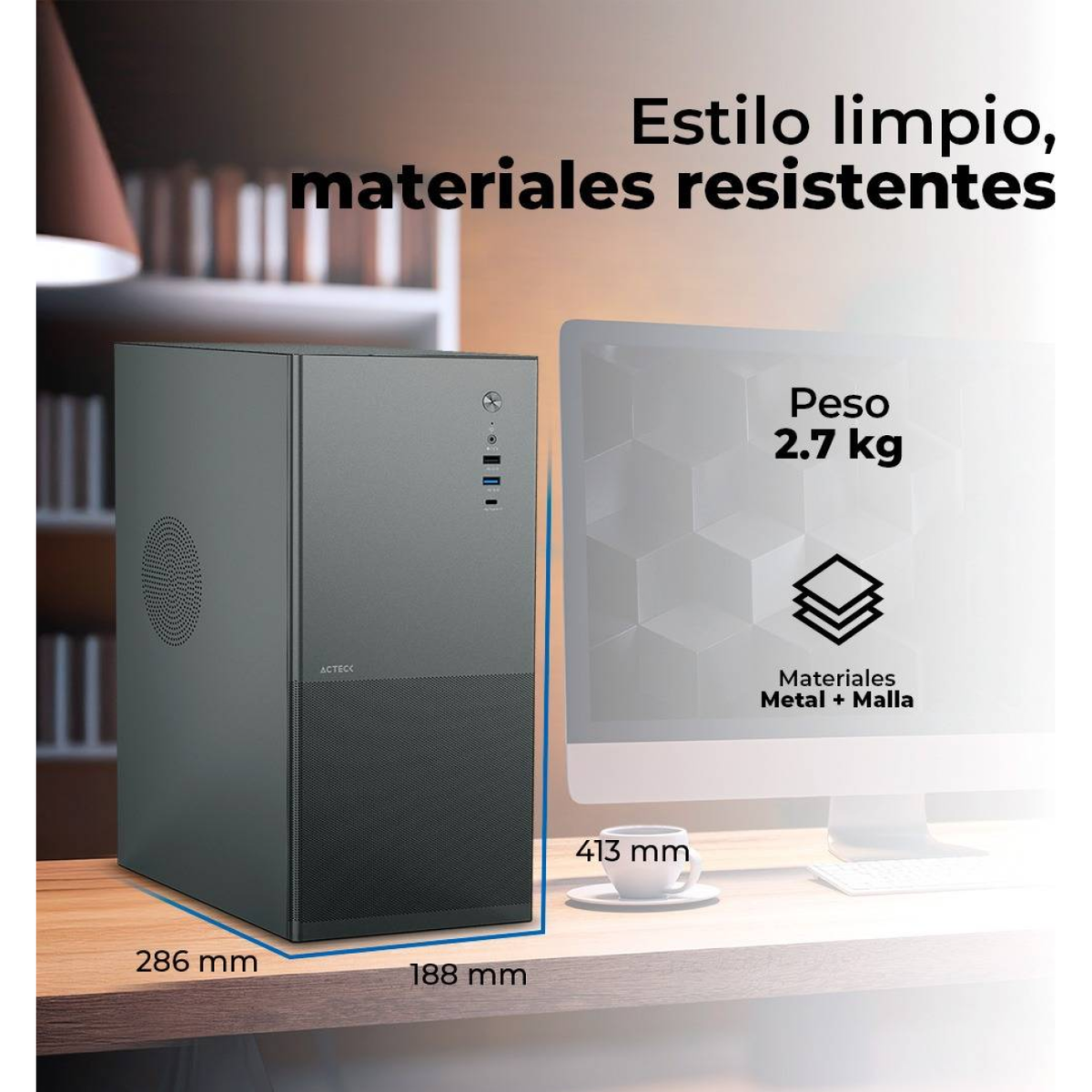 Gabinetes para Computadoras ACTECK REX MAX GM757
