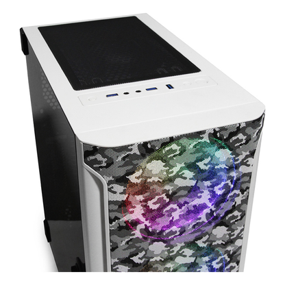 GABINETE  HOLLOW 2500 ATX,C/T 3VEN ARGB/MESH/ Yeyian