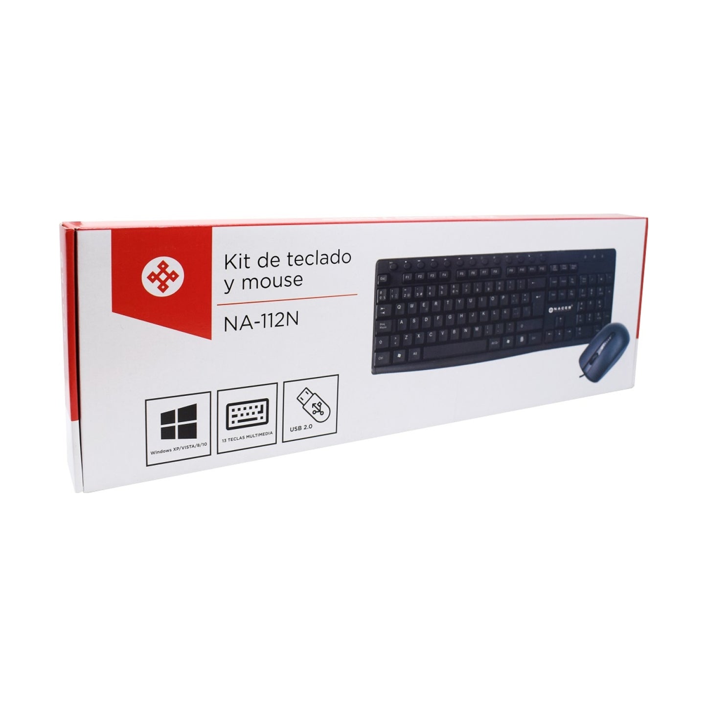 Kit de Teclado y Mouse Naceb Technology -