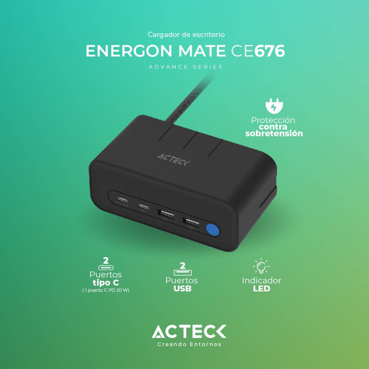 Cargador ACTECK CE4676