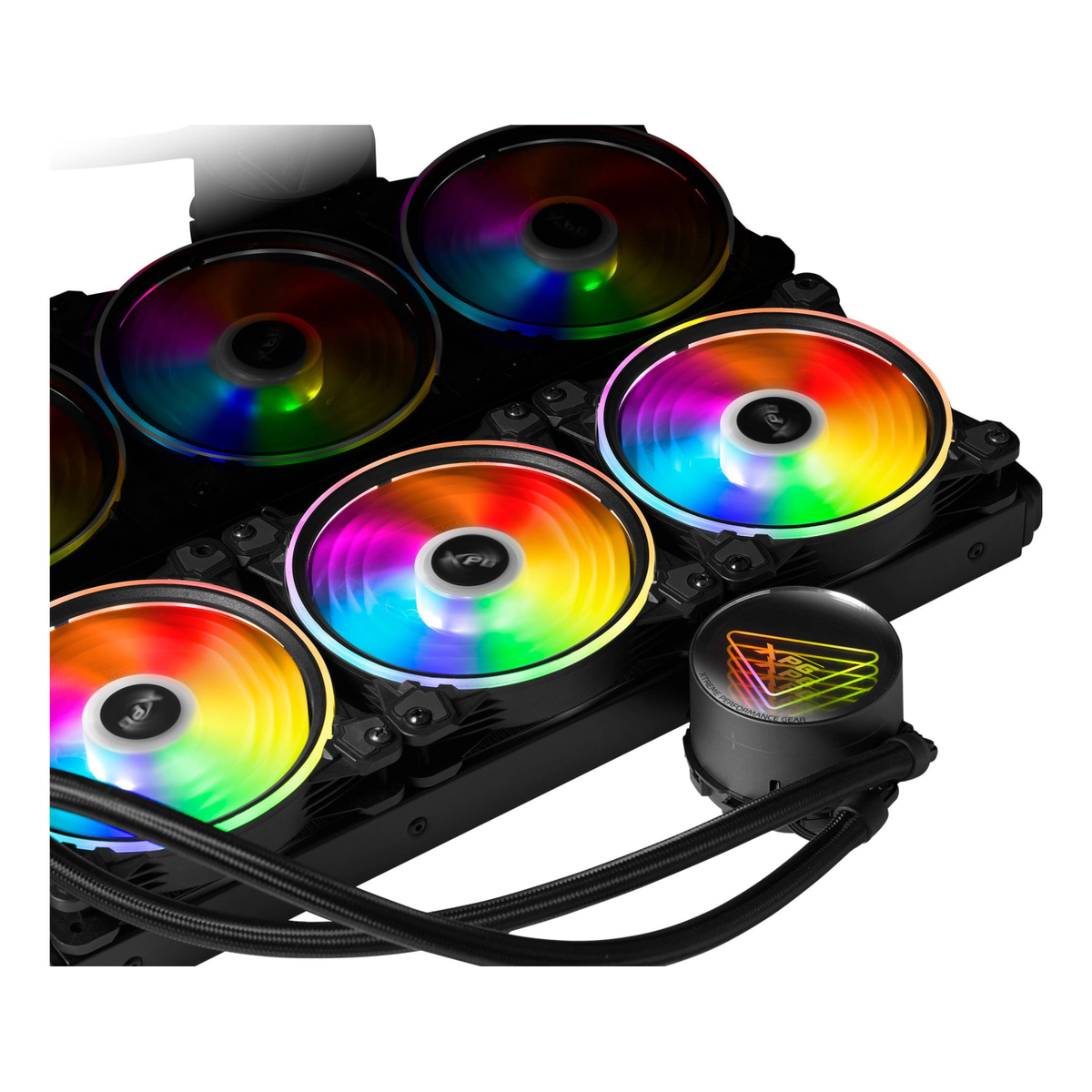 Sistema de Enfriamiento Líquido XPG Levante X 360 ARGB con Radiador de 360 mm y 3 Ventiladores de 120 mm (LEVANTEX360-BKCWW)