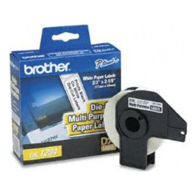 Etiquetas Brother DK1204 17 mm 400 Etiquetas Blancas – Para QL-800