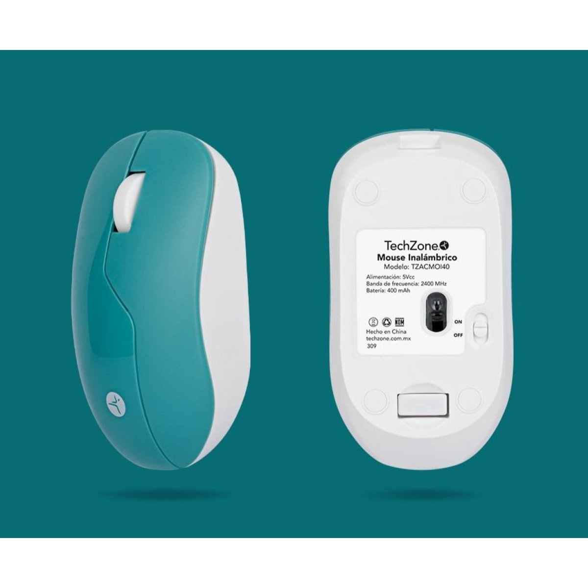 Mouse Gaming TECHZONE ARMOR Inalámbrico 1200 DPI 3 botones Verde (TZACMOI40)