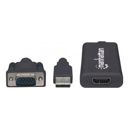 Convertidor VGA+Audio a HDMI MANHATTAN 152426