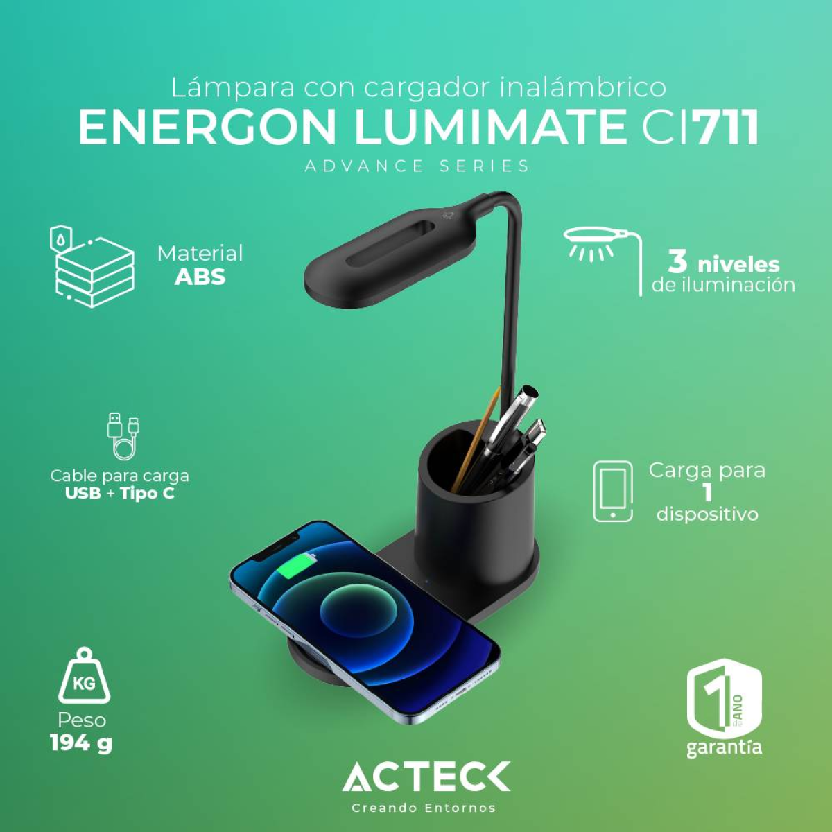 cargador ACTECK CI711