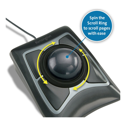 Trackball KENSINGTON K64325 USB óptico Negro