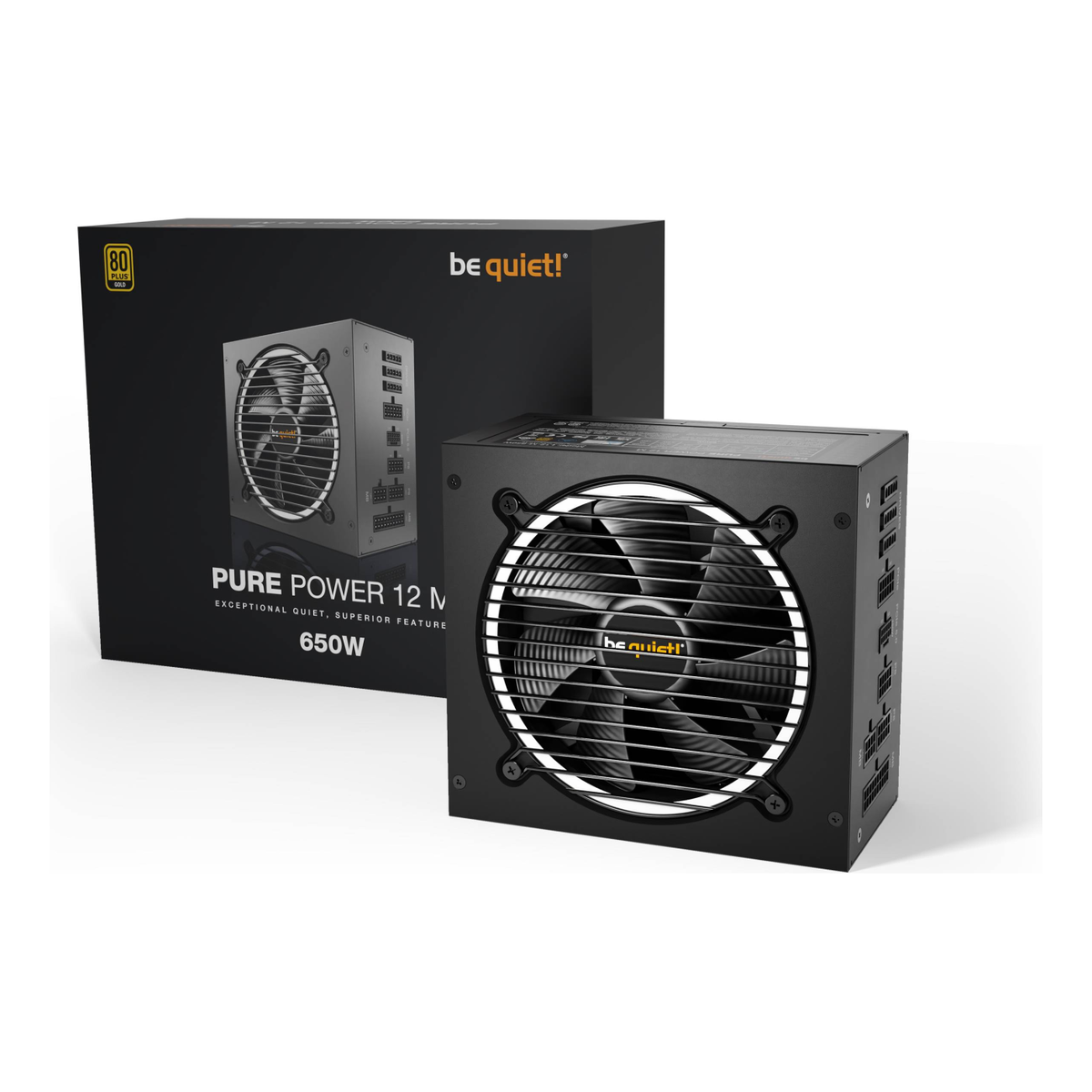 Fuente de Poder Be Quiet Pure Power 12 M 650 W 80 PLUS Gold Totalmente Modular ATX 3.1 (BN520)