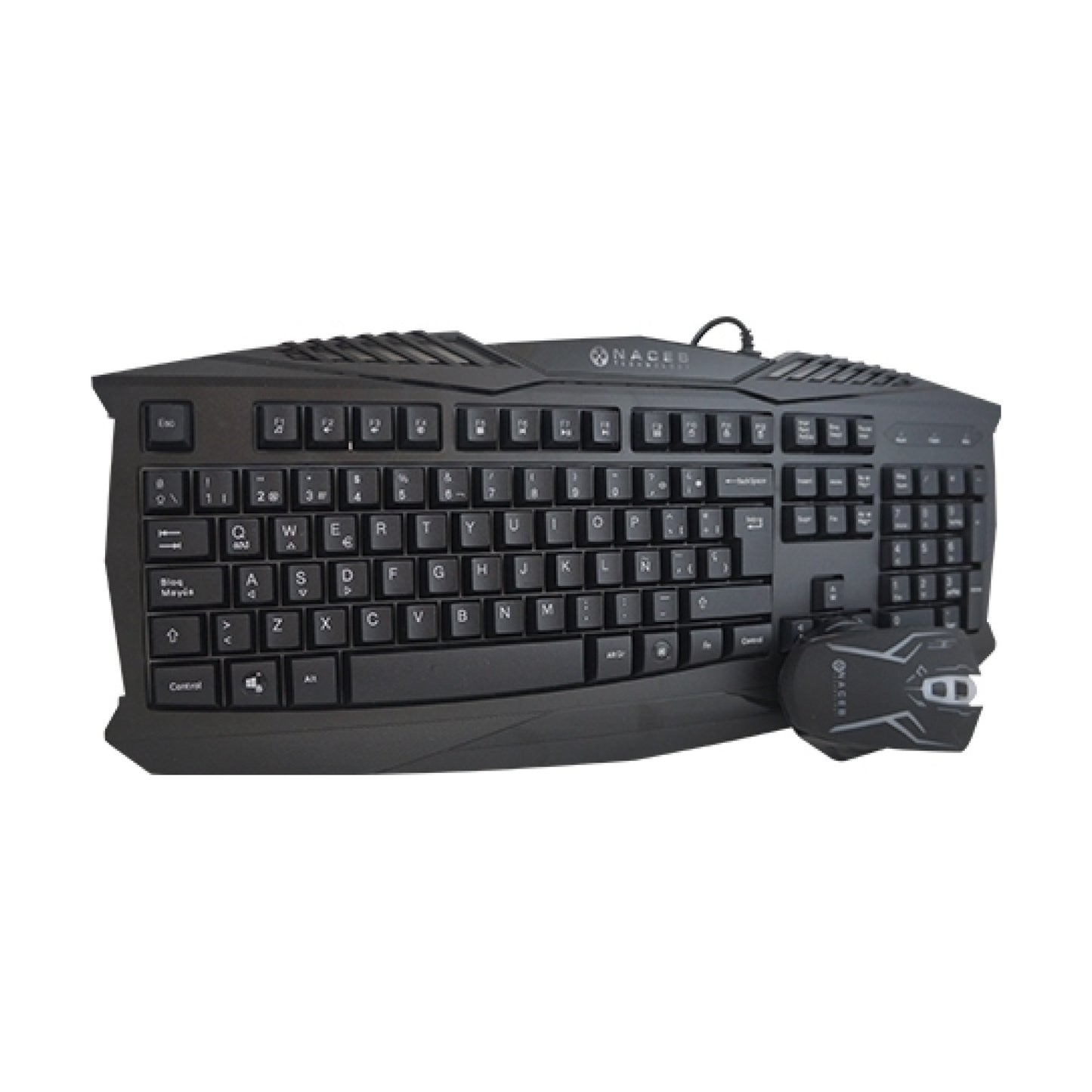 Kit de Teclado y Mouse Gaming Naceb Technology NA-617