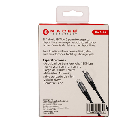 Cables USB Naceb Technology NA-0140