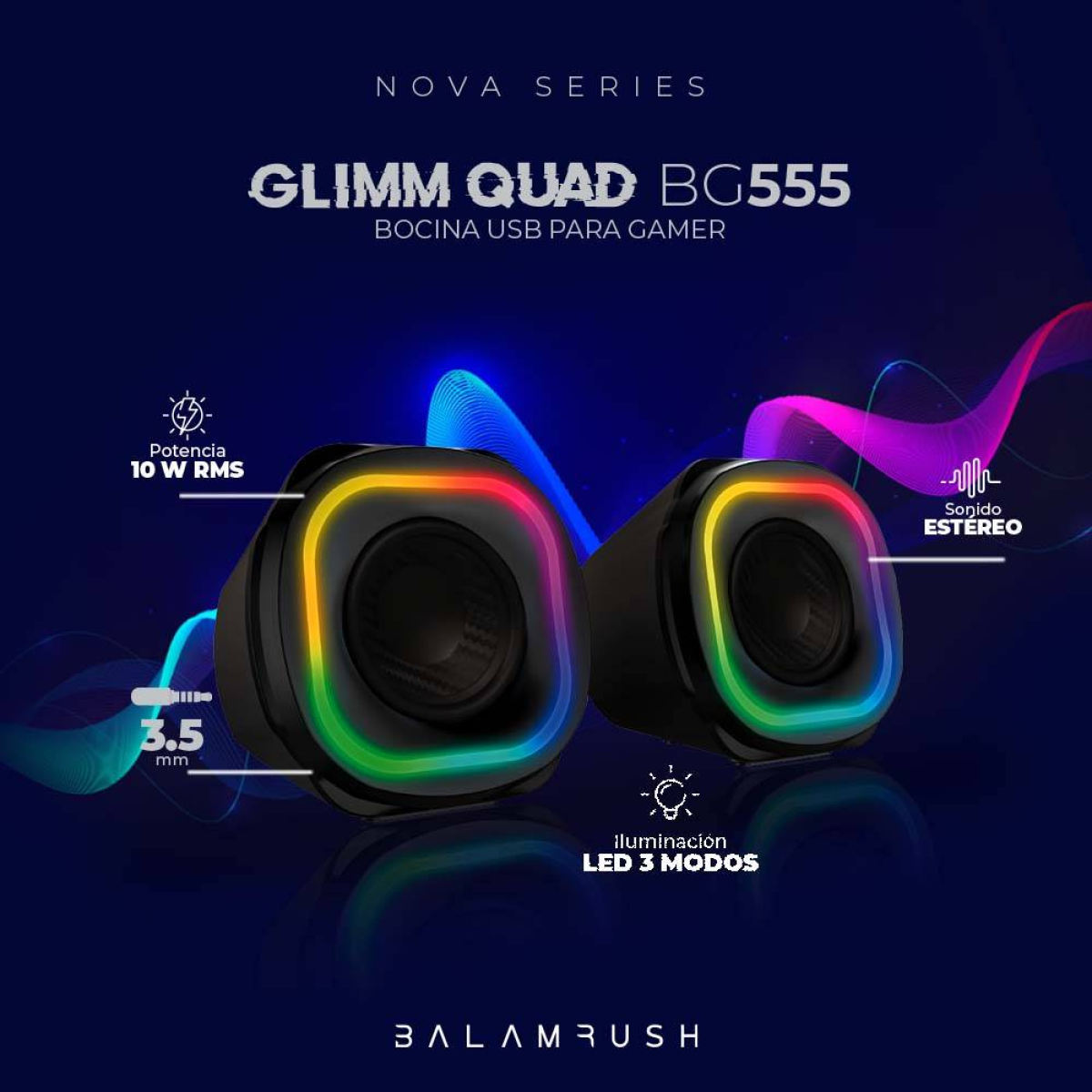 Bocinas Gaming Balam Rush BG555