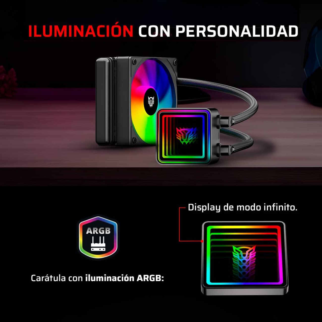 Enfriamiento y Ventilación Balam Rush CRYO PRISM 120 BLACK