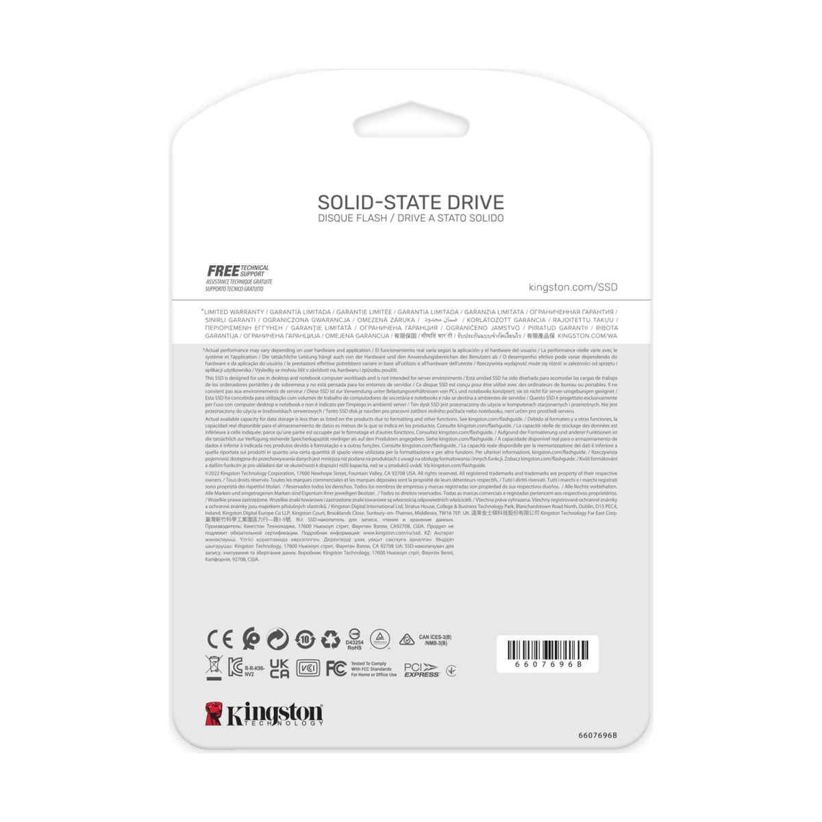 SSD M.2 2280 NVMe Kingston Technology NV2 4 TB PCIe 4.0 x4 (SNV2S/4000G)