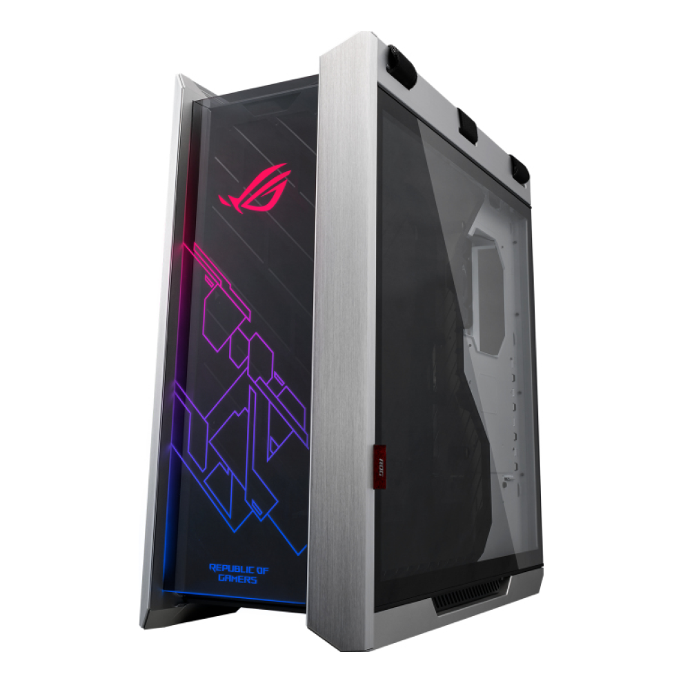 Gabinete Gaming ASUS ROG Strix Helios GX601 Panel de Vidrio Templado 4 ventiladores RGB Blanco (90DC0023-B30000)