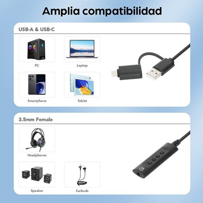Convertidor USB MANHATTAN 153560