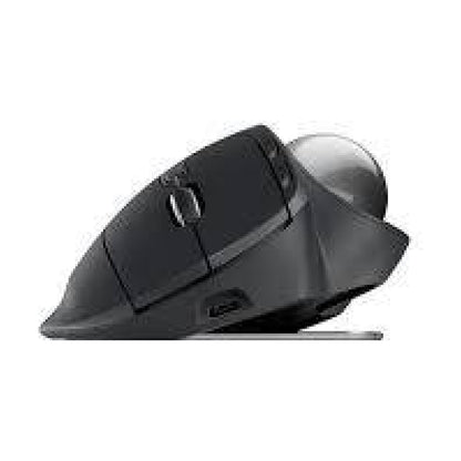 Mouse Logitech MX Ergo S Bluetooth/2.4 GHz óptico 2048 DPI 8 botones ergonómico Grafito (910-007261)