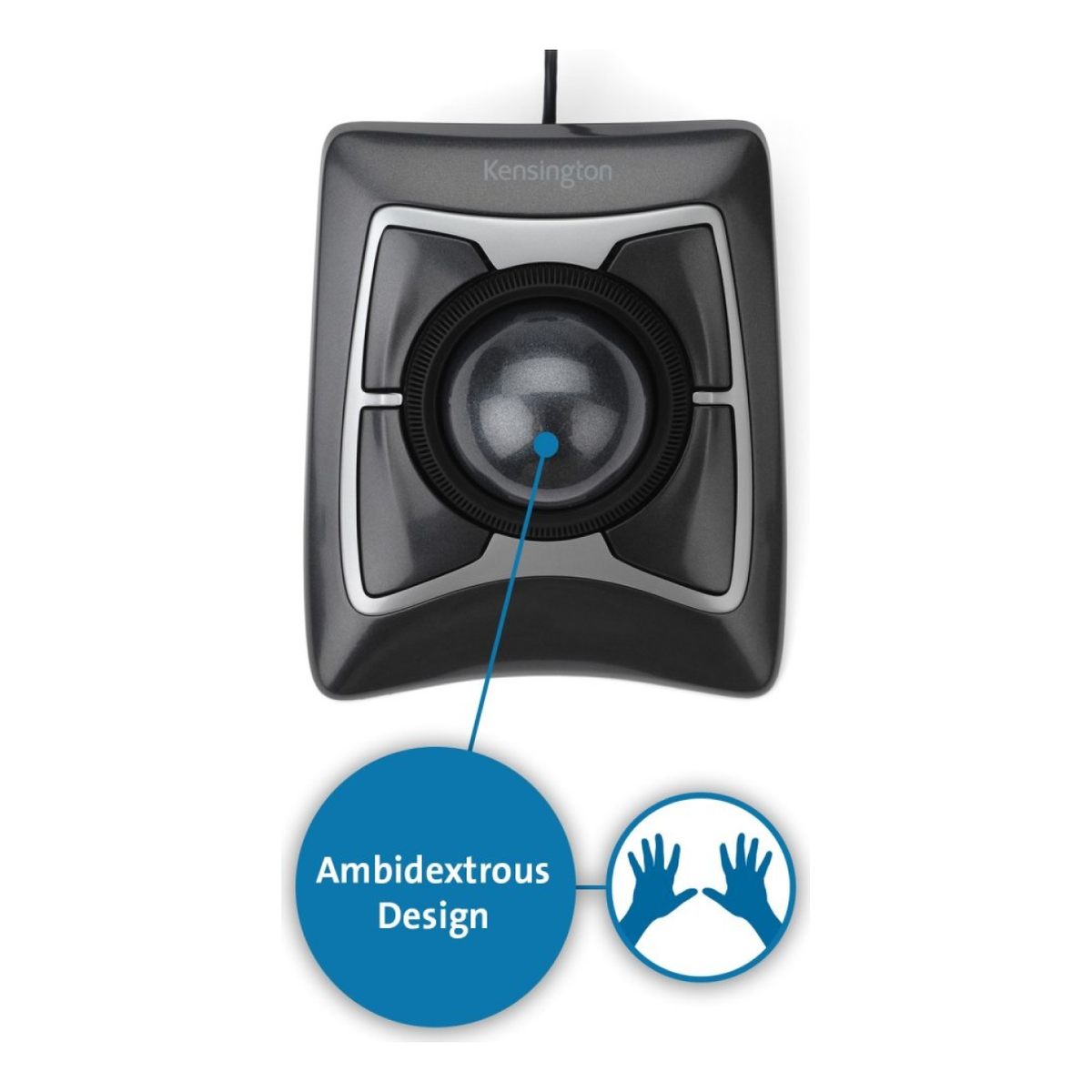 Trackball KENSINGTON K64325 USB óptico Negro