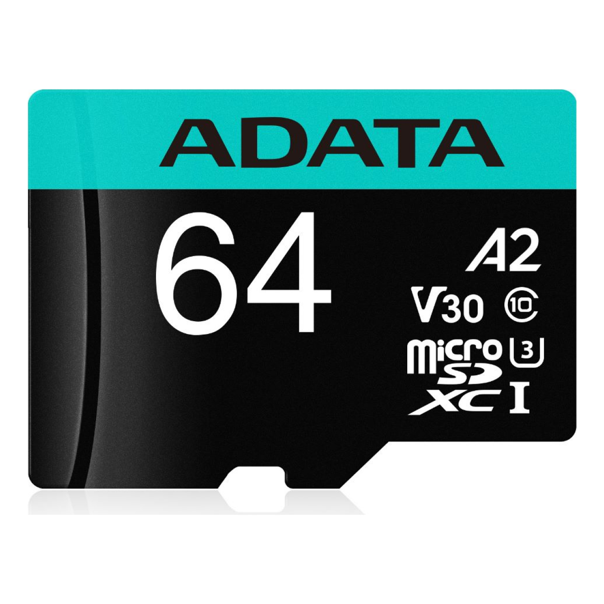 Tarjeta de Memoria microSDXC ADATA Premier 64 GB UHS-I A2 Clase 10 (AUSDX64GUI3V30SA2-RA1)