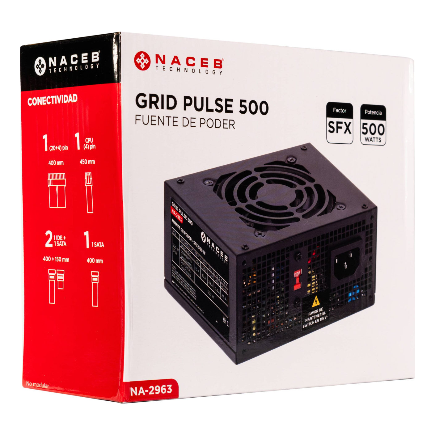 Fuente de poder Naceb Technology NA-2963
