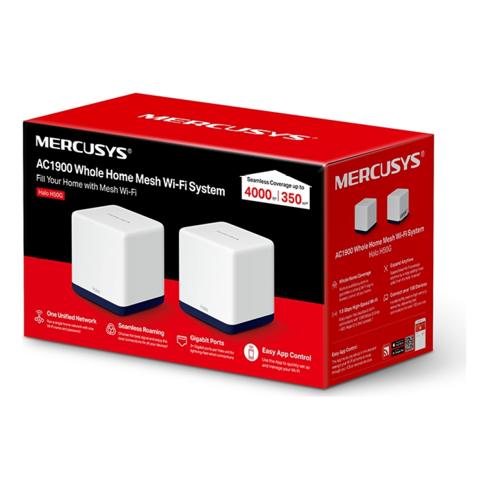 Kit WiFi MERCUSYS Halo H50G(2-pack)