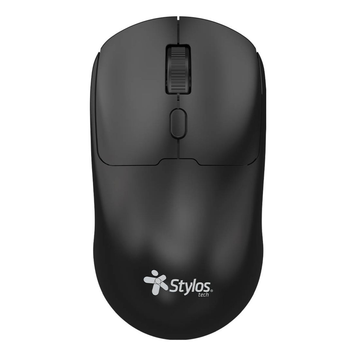 Mouse Gaming Stylos RECARGABLE 2.4 GHz/USB 600 DPI 4 botones Negro (STPMOI7B)