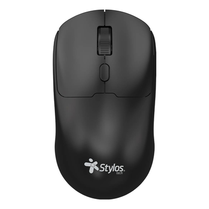 Mouse Gaming Stylos RECARGABLE 2.4 GHz/USB 600 DPI 4 botones Negro (STPMOI7B)