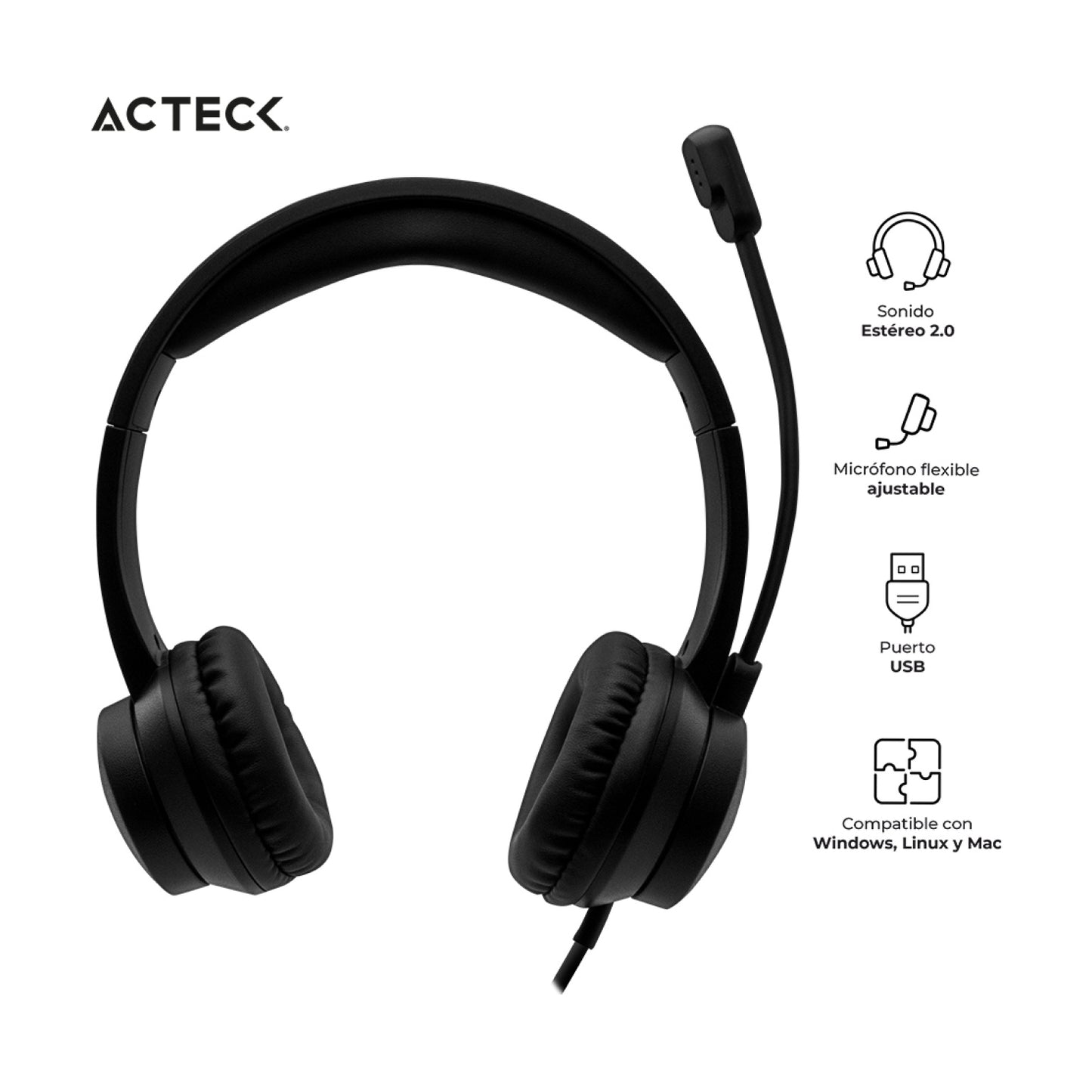 Diadema ACTECK SF10