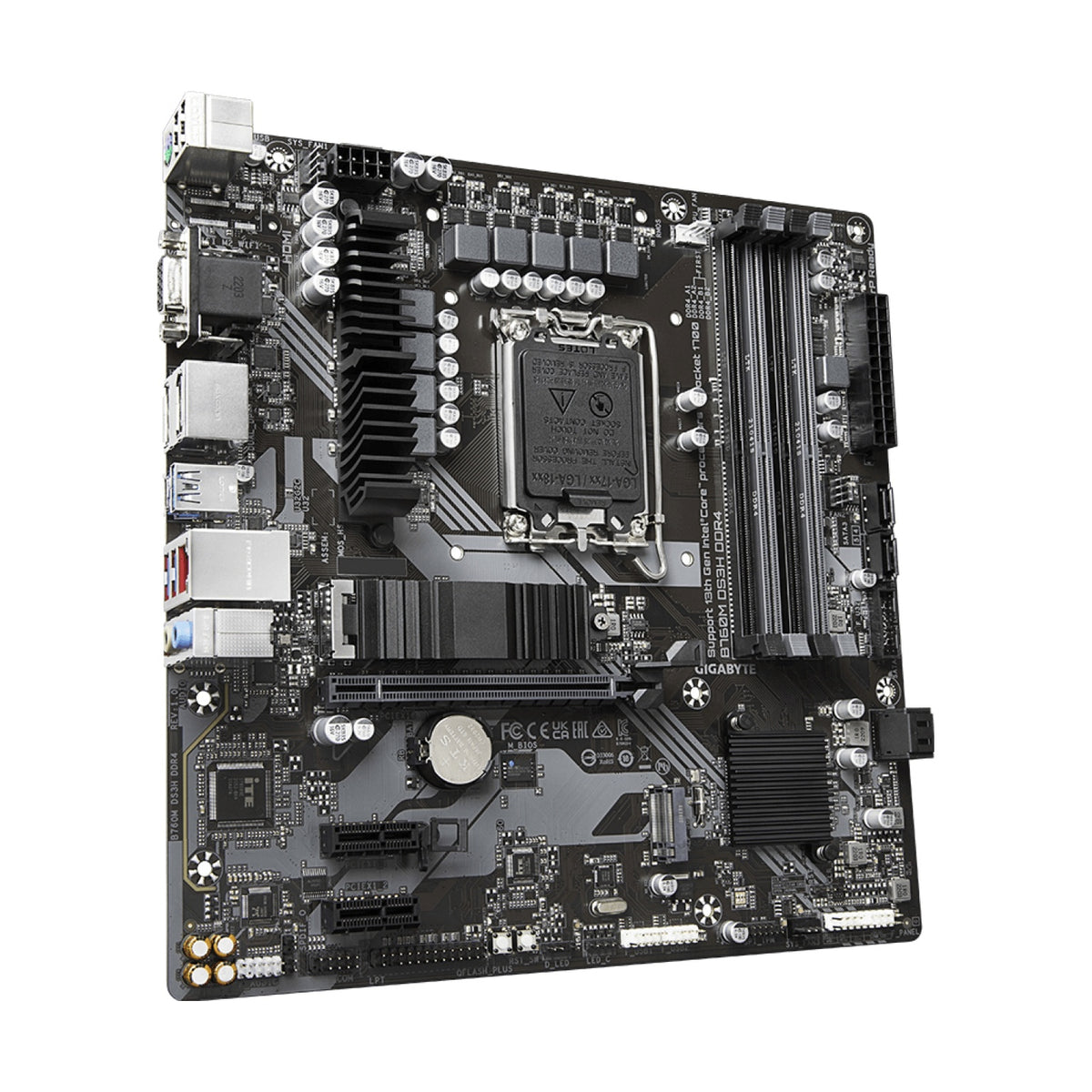 Motherboard Gigabyte B760M DS3H DDR4, Intel B760, Socket LGA 1700, Micro-ATX