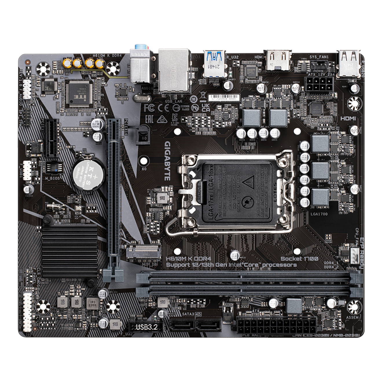 Motherboard GIGABYTE MB GIGABYTE H610M K DDR4