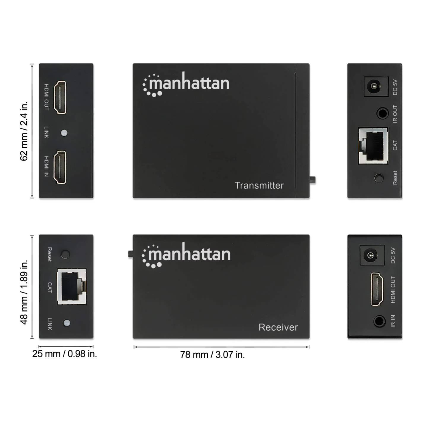 Extensor HDMI MANHATTAN 207461